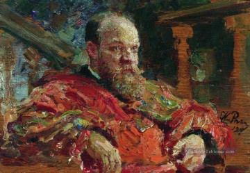 llya Repin œuvres - portrait de n v delyarov 1910 Ilya Repin